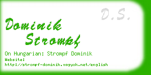 dominik strompf business card